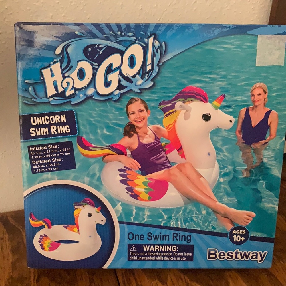 Unicorn Swim Ring NWT